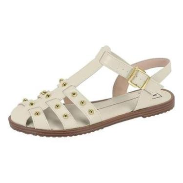 Imagem de Sandalia Moleca Rasteira Tachas Metalicas Fivela-Feminino