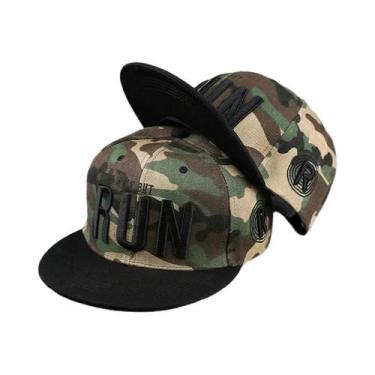 Imagem de Boné De Beisebol Masculino Ajustável Com Aba Reta, Bordado Hip-hop, Ch