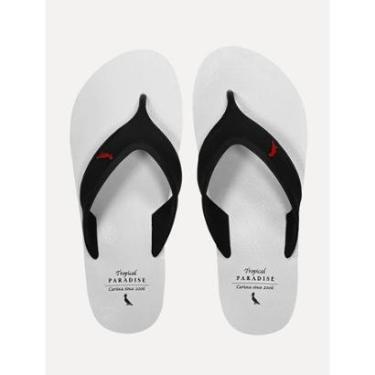 Imagem de Chinelo Reserva Masculino Rio de Janeiro Paradise Branco-Masculino
