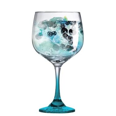 Imagem de Ruvolo, Taça de Gin Haste Azul, Taça Gin de Vidro 690ml