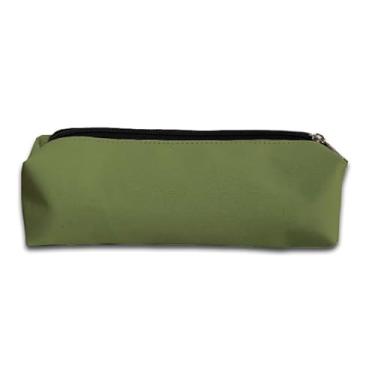 Imagem de Estojo Escolar Tipo Palito em Nylon - Escolha a Sua Cor (Verde Musgo)