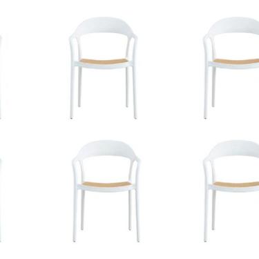 Imagem de Conjunto 6 Cadeiras para Jardim e Varanda Lia com Braço - Rivatti