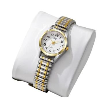 Imagem de Relógio De Quartzo Feminino Elegante Com Mostrador Pequeno E Pulseira 