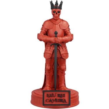 Imagem de Estátua Exu Rei Caveira Umbanda Candomblé (Cor Sanguis Obscurus)