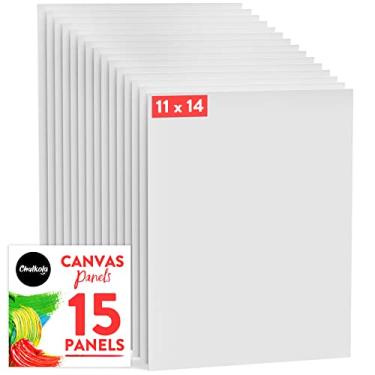 Imagem de Chalkola Paint Canvas Panels 11x14 inch (15 Pack) for Acrylic Painting & Oil Art, Primed 100% Cotton Boards, Acid-Free for Professional Artists, Hobby Painters, Kids & Beginners