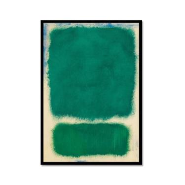 Imagem de Pôster de arte de parede vintage Mark Rothko arte moderna abstrata blocos de cores minimalista pintura em tela impressão sala de estar decoração de casa (SKU6,20.3x30.5 cm = (20x30cm), moldura de