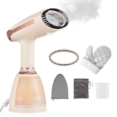 Imagem de Vaporizador de Roupas Portátil 1500W Aquecimento Rápido 20 Segundos Rugas Tecidos com Tanque Água Removível Escova Tecido 3 Configurações Vapor para