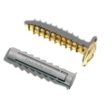 Imagem de Kit 25 Buchas Fischer SX 6mm + Parafuso Flangeado 4,0x40mm - FERRARI P