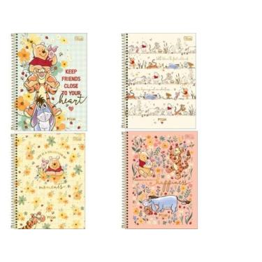 Imagem de Caderno Universitário 1 Mat. Pooh Espiral Capa Dura Tilibra