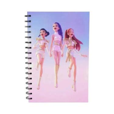 Imagem de Caderno A6 K-pop Anime Demon Hunters Com Espiral, Material De Escritór