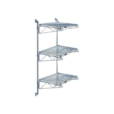 Imagem de Quantum Storage Systems WC54-CB2124GY Suporte de parede em cantilever de prateleira única resistente com (2) suporte de montagem cor cinza epóxi