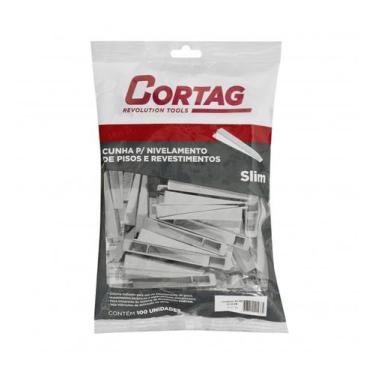 Imagem de Cunha Niveladora Slim Piso Porcelanato 100 Peças - Cortag 6954