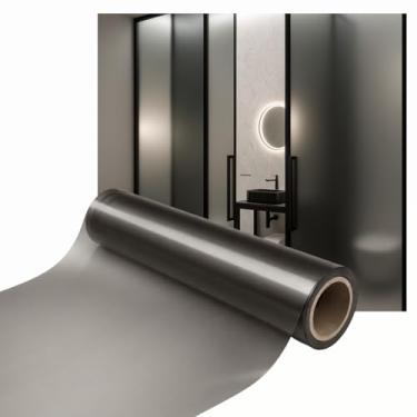 Imagem de Película Adesiva Impermeável Jateada para Privacidade Vidros, Box, Janelas e Portas 2m x 1m (Jateado Fumê)