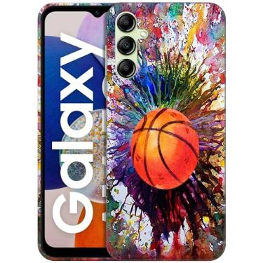 Imagem de GlamCase Capa para Samsung Galaxy A14 5G / 4G, Galaxy A14 5G / 4G - Capa traseira de designer protetora rígida de plástico vintage estampada fina e elegante para Samsung A14 5G / 4G