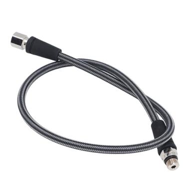 Imagem de TOPINCN Mangueira de Alta Pressão para Regulador de Mergulho, Mangueira de Mergulho Segura Feita de Tecido de Fibra de Carbono Com Rosca 7/16-20UNF, para Recreativo, (65CM)