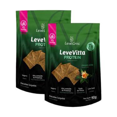 Imagem de Kit 2X: Biscoito Leve Vitta Protein Ora Pro Nobis Leve Croc 90g