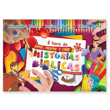 Imagem de É Hora de Pintar, Recortar e Colar História Bíblicas, Único