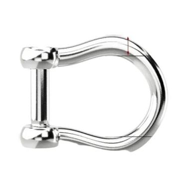 Imagem de Abraçadeira De Carga Em Aço Inoxidável Com Manilha Longa Tipo D M4-M16