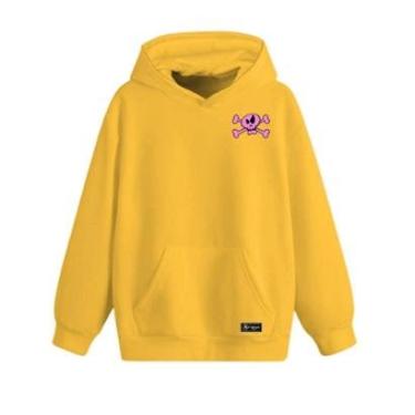 Imagem de Blusão Moletom Canguru Rock And Roll Infantil Personalizado com Capuz e Bolso-Unissex