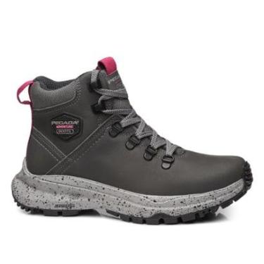 Imagem de Bota Trekking Pegada Feminina em Couro Carbono 250403-06-Feminino