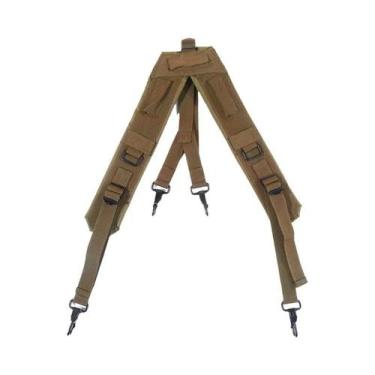 Imagem de Cinto Tático Ajustável Masculino Para Uso Externo Com Suspensório Tipo