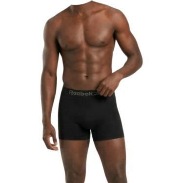 Imagem de Cueca Boxer Masculina Dia a Dia Básica MicroFibra Sem Costura Anatômica Confortável Reebok 016rkb23266so