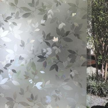Imagem de Pelicula Adesiva Eletrostatica 3D para Porta de Vidro Folhas Diversas 
