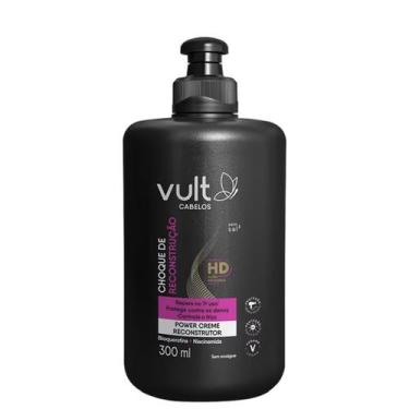Imagem de Power Creme Reconstrutor Vult Cabelos Choque de Reconstrução 300ml - V