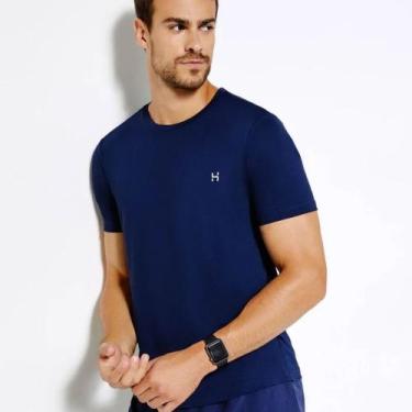 Imagem de Camiseta Hering Esportiva com Proteção UV50+ SNBE, Azul marinho, P