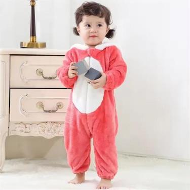 Imagem de Macacão de Frio Inverno Pijama Infantil de Bebê Urso Ursinho Unicórnio