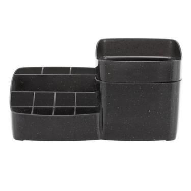 Imagem de Organizador de Maquiagens com Porta Algodão - TOP LINE UD, Preto quart