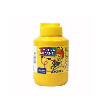 Imagem de Tinta Guache Acrilex 250ml Lavável Escolar Infantil Não Tóxica Para Ar