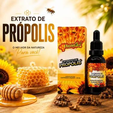 Imagem de Extrato de Própolis Faramel 30ml Produto Natural Frasco Conta-Gotas Us
