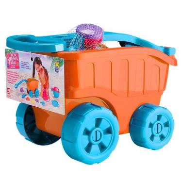 Imagem de Carriola de praia Diver Praia laranja - DIVERTOYS