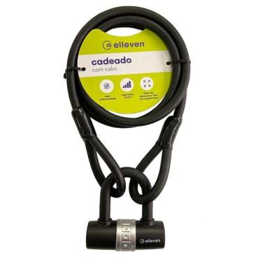 Imagem de Cadeado Bike Moto Elleven Tipo U-lock 1.5m X 12mm Cor Preto