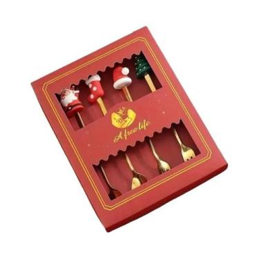 Imagem de Conjunto De Talheres De Aço Inoxidável Para O Natal, Seguro Para Lava-