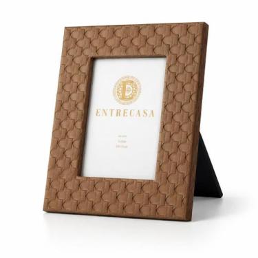 Imagem de Porta Retrato Em Mdf E Pu Marrom Fendi 15x20cm - Entrecasa - ENTRE CAS