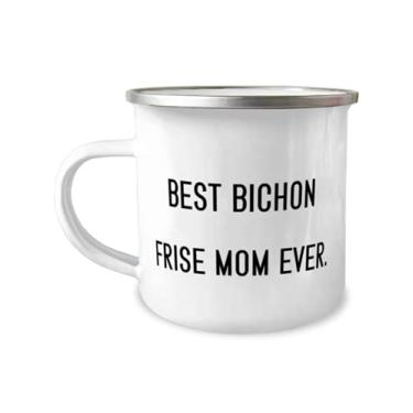 Imagem de Caneca de camper Fancy Bichon Frise Dog 355 ml, melhor bichon frise Mom de todos os tempos, presentes para amantes de cães, presente de amigos, para bichon frise