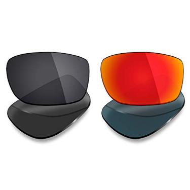 Imagem de 2 pares de lentes polarizadas de substituição da Mryok para óculos de sol Oakley Splinter – Opções