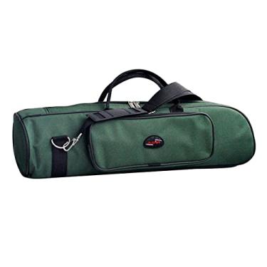 Imagem de DYNWAVE Maleta de Transporte para Trompete de Concerto Alça de Impermeável de Oxford, Verde
