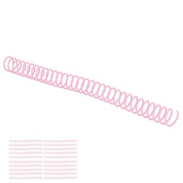 Imagem de 20Pcs Plastic Spiral Binding Coils Stationery accessories19mm 3/4in ID 30 Holes Spirals for A4 A5 Notebook (Pink)