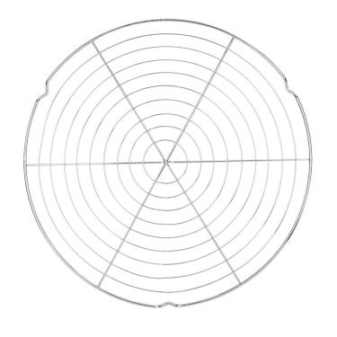 Imagem de Ejoyous Grade de arame para churrasco com rede de grade de arame reutilizável de malha de arame para churrasco redonda para piquenique de acampamento ao ar livre