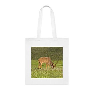 Imagem de Sacola Kudu de alimentação, presente de Kudu de alimentação, bolsa de ombro Kudu de alimentação, sacos reutilizáveis de Kudu de alimentação, ideia de presente de cesta de Natal de