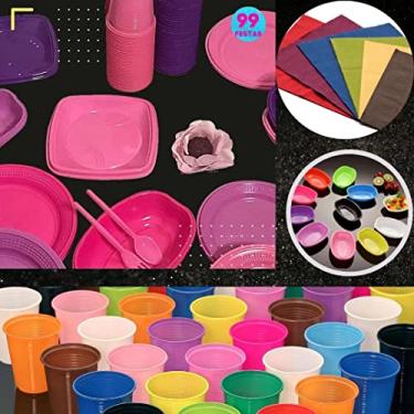 Imagem de Kit Festa Menina com Guardanapo 50 Pessoas