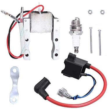 Imagem de Bobina de ignição CDI + bobina magnética + vela de ignição para bicicleta motorizada de motor de 2 tempos 49cc-80cc da Lucky Seven