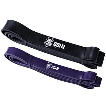 Imagem de Kit Super Band M?dia e Forte Extensor El?stico Power Band Odin Fit