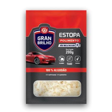 Imagem de Estopa De Polimento De Veículos Gran Brilho 200G, Gran Brilho, Estopa Automotiva Macia 100% Algodão, Bege, Ajuda Na Limpeza Em Geral E Polimento Da Pintura