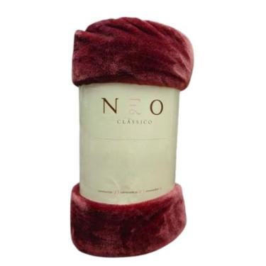 Imagem de Cobertor Velour Neo Clássico Casal Camesa Vinho