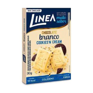 Imagem de Chocolate Branco Cookies Cream Zero Linea 30G