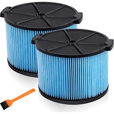 Imagem de Filtro de substituição VF3500 para aspirador de pó Ridgid Shop 3-4,5 galões, filtros de 3 camadas para Ridgid WD4050, WD3050, WD4080, WD4522, 4000RV, 4500RV 2 unidades